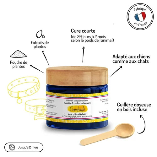 GAMBADE - Aliment complémentaire pour chiens et chats - Articulations