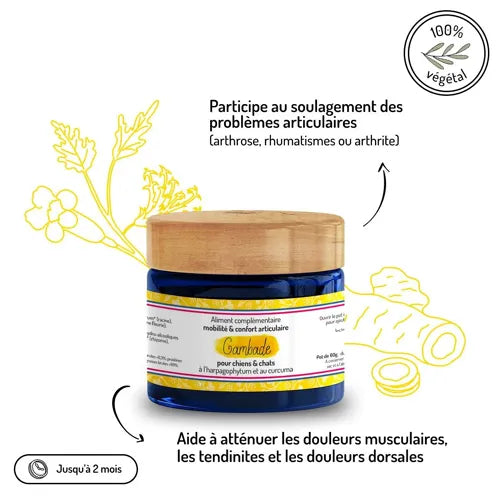 GAMBADE - Aliment complémentaire pour chiens et chats - Articulations