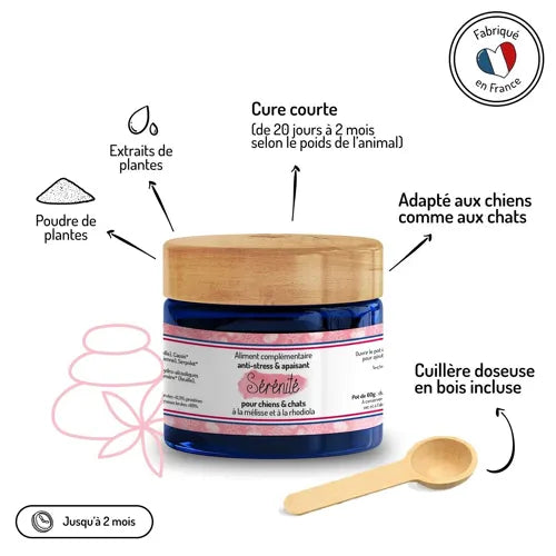 SÉRÉNITÉ - Compléments alimentaires pour chiens et chats - Antistress