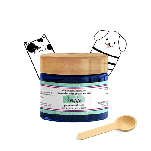 SOURIRE - Compléments alimentaires pour chiens et chats - Anti-tartre
