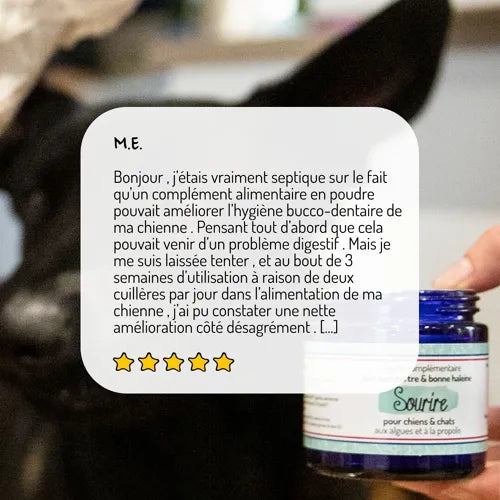 SOURIRE - Compléments alimentaires pour chiens et chats - Anti-tartre